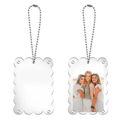 2 Stück Auto-Bilderrahmen zum Aufhängen für Papa, Acryl-Fotohalter, hängendes