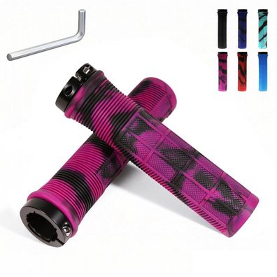 Binudum Fahrradgriffe 22mm Universal Ergonomisch Rutschfest Gummi mit Lock