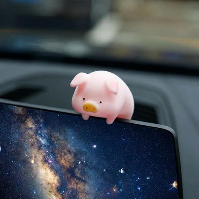 Bailtouk Selbstklebender Schwein Autospiegel Anhänger - Lustige Auto Deko für