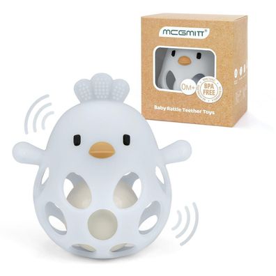 Mcgmitt Baby Greifball Beißring aus BPA-freiem Silikon