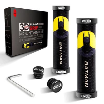 CNCLOL Fahrrad Lenkergriffe MTB 22mm Silikon Doppel Lock-On Design für