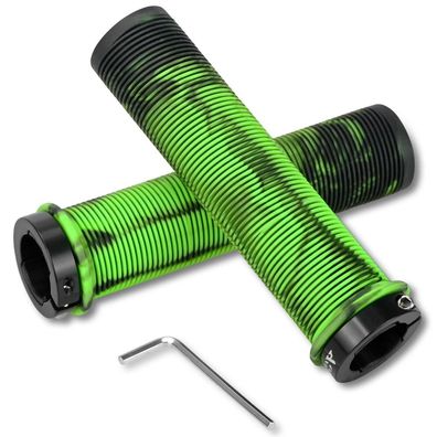 Wareet Fahrradgriffe für MTB & Scooter, 22mm, rutschfestes Gummi mit Aluminium
