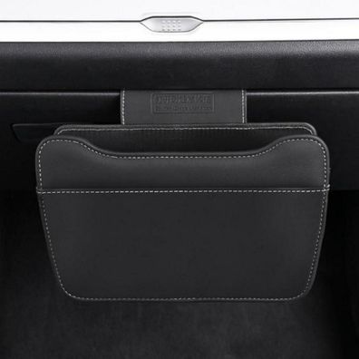 Qirc Auto Mülleimer für Kopfstütze, Hängend, wasserdicht, faltbar in Lederoptik