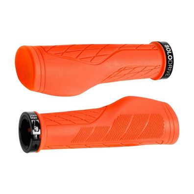 Solodrive Ergonomische Fahrradgriffe aus rutschfestem Gummi, Single Lock-on