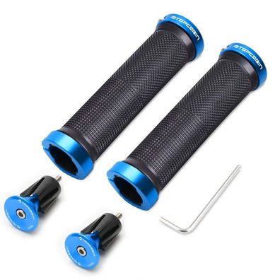 Topcabin Fahrrad Lenkergriffe Paar mit Aluminium Lock-Endkappen, Ergonomisch