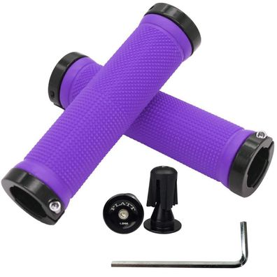 PLATT Fahrrad Lenkergriffe für Mountainbike/BMX, rutschfest, weiches Gummi, mit
