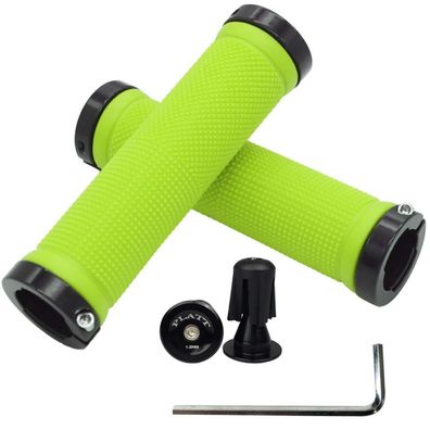 PLATT Fahrrad Lenkergriffe für Mountainbike/BMX, rutschfest, weich, Gummi, mit