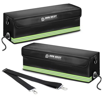 2er Pack E-Bike Akku Tasche Feuerfest, Wasserdicht & Explosionssicher Lipo Safe