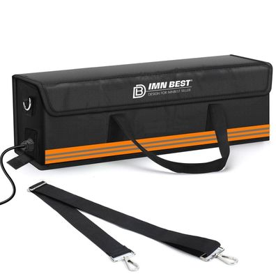 ImnBest Ebike Akku Tasche Feuerfest, Wasserdicht & Explosionssicher Lipo Safe