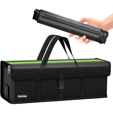 Gowinsee Ebike Akku Tasche, feuerfest & wasserdicht bis 2300°C, Lipo Safe Bag