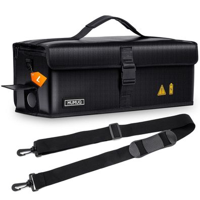 MUMUQ E-Bike Akku Tasche Feuerfest 1400°C, LIPO Batterie Schutzhülle für