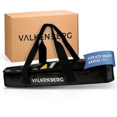 Valkenberg E-Bike Akku Tasche L, feuerfeste Akkubox mit Kabeldurchführung und