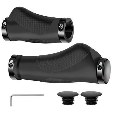 nutmanel Ergonomische Fahrradgriffe 22mm Rutschfestes Gummi Doppel Lock On