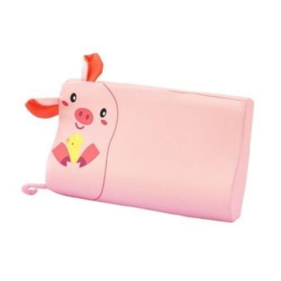 Schlummerkids Kinderkissen Original Schwein, ergonomisch, atmungsaktiv, mit