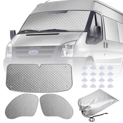 MaxEarn 3-teiliges Thermomatten-Set für Ford Transit Van MK7 Sonnenschutz