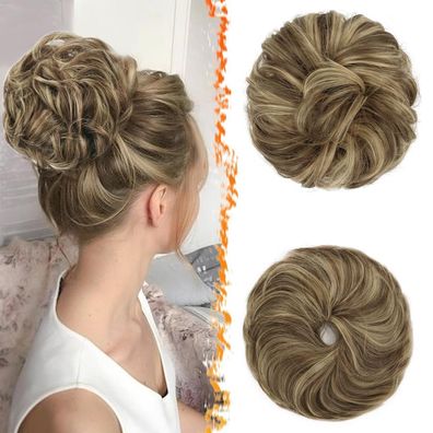 Barsdar 2 Stücke Messy Haar Dutt Haargummi Extensions Synthetisch für Damen