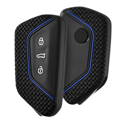 Oatsbasf Autoschlüssel Hülle für VW Golf 8, Seat Leon MK 4, VW ID.3, Skoda