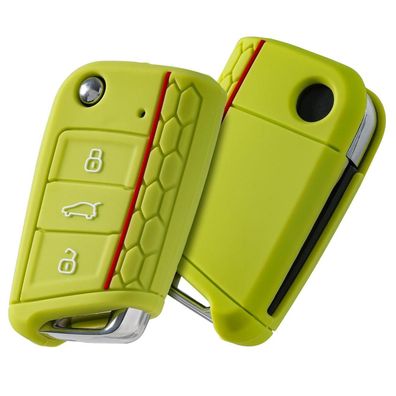 Oatsbasf Silikon Autoschlüssel Hülle für VW Golf 7/Polo/Tiguan MK7/Skoda