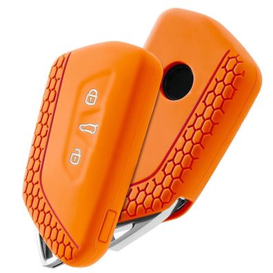 Oatsbasf Silikon Autoschlüssel Hülle für VW Golf 8, Seat Leon MK4, Skoda
