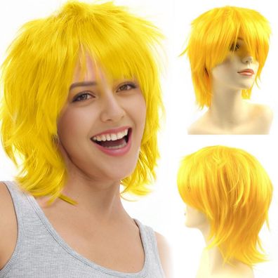 Luxiremi Cosplay Anime Perücke für Damen & Herren, Synthetische