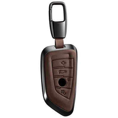 PEICHI Autoschlüssel Hülle Leder für BMW 1 3 5 6 7 Series X1 X2 X3 X4 X5 X6, 4