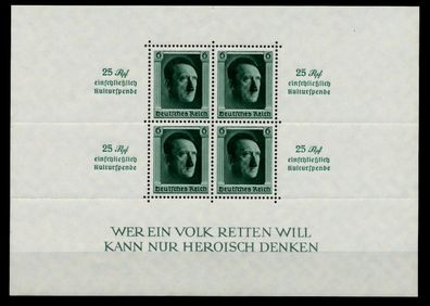Deutsches REICH Block 9 postfrisch X7362E2
