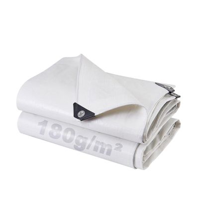 SHANNA Abdeckplane 3x4 m, 180 g/m² PE Schutzplane mit Ösen, UV-stabil