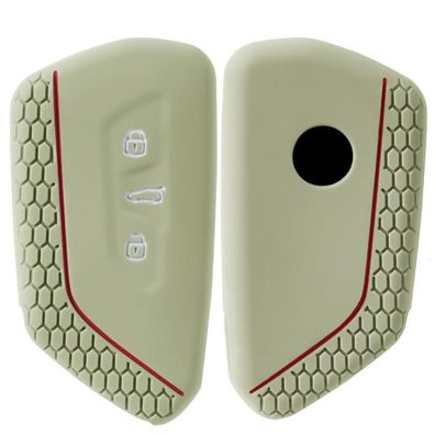 Oatsbasf Silikon Autoschlüsselhülle für VW Golf 8, ID3-7, Seat Leon MK4