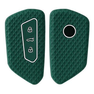 Oatsbasf Silikon Autoschlüsselhülle für VW Golf 8, Seat Leon MK4, Skoda Octavia