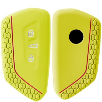 Oatsbasf Silikon Autoschlüsselhülle für VW Golf 8, ID3-7, Seat Leon MK4