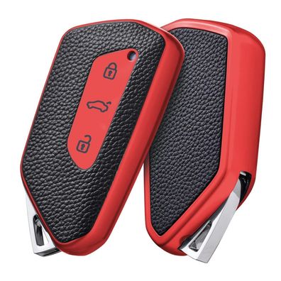 Oatsbasf Autoschlüssel Hülle TPU Silikon für VW Golf 8, ID3, ID4, Seat Leon