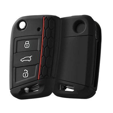 Oatsbasf Premium Silikon Autoschlüssel Hülle für VW Golf 7/Polo/Tiguan