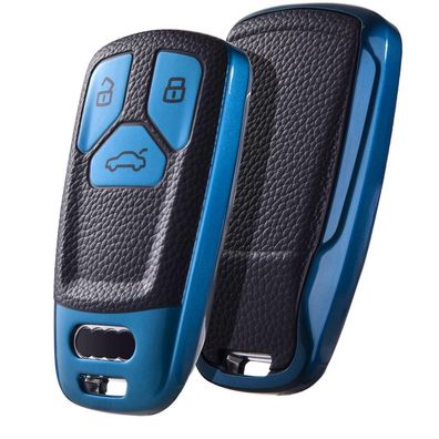 Oatsbasf Autoschlüssel Hülle für Audi A4L A6L A8 Q5 Q7 TTS TT, Seat 3-Tasten