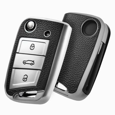Oatsbasf Autoschlüssel Hülle für VW Golf 7, Polo, Tiguan, Skoda, Seat