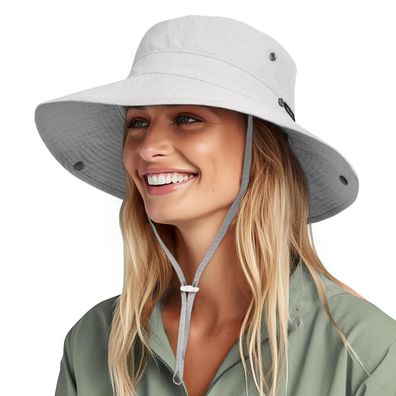 Furtalk Unisex Sonnenhut mit UV-Schutz, faltbar und tragbar für