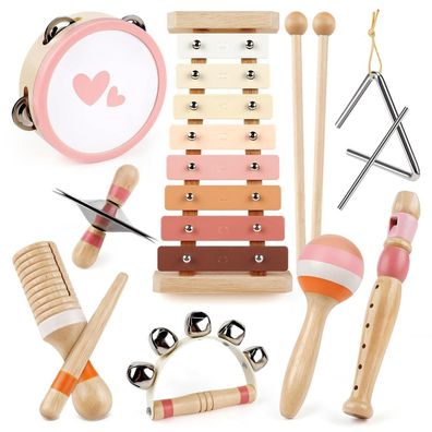 Vanplay Musikinstrumente Kinder ab 3 Jahre: Xylophon, Trommel, Schlagzeug