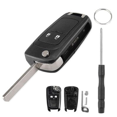 Chaexii 2-Tasten Ersatzschlüsselgehäuse für Opel Vauxhall Insignia, Astra