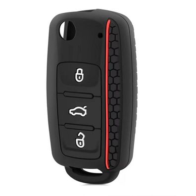 Chaexii Silikon Schutzhülle für VW Polo Golf 4 5 6 Skoda Passat Caddy Jetta