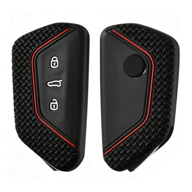 Oatsbasf Silikon Autoschlüsselhülle für VW Golf 8, ID3-7, Seat Leon MK4