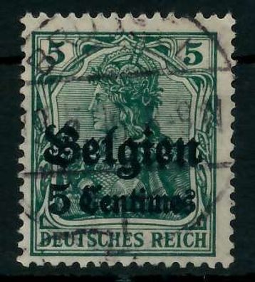 BES 1WK LP Belgien Nr 2 gestempelt X77B236