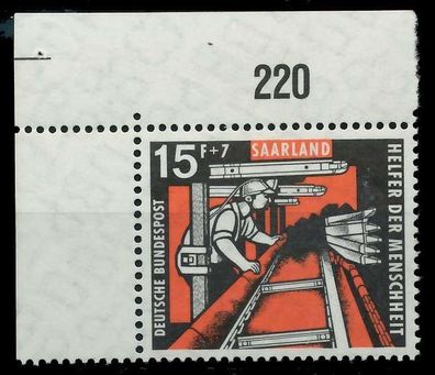 SAAR OPD 1957 Nr 406 postfrisch ECKE-OLI X79C8A2