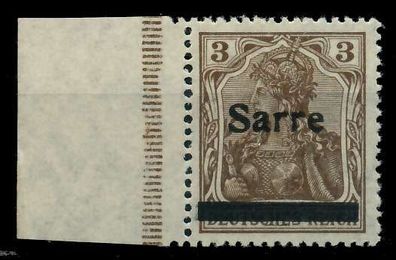 Saargebiet Germania Nr 3II postfrisch ATTEST X7B0EC2