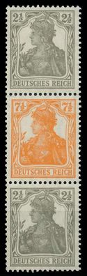 D-REICH Zusammendruck Nr S12a postfrisch 3ER STR X7D13DA