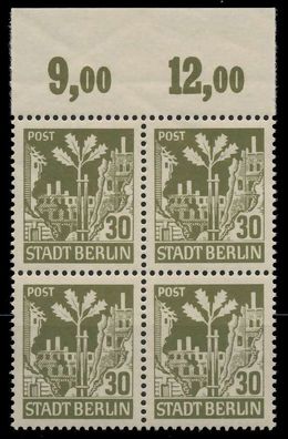 SBZ BERL. Brandenb. Nr 7Aawbz postfrisch Viererblock OR X81011E