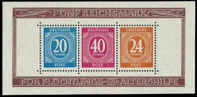 Alliierte Besetzung Kontrollrat 1. Ausgabe Bloc X87FF96