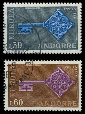 Andorra (FRANZ. POST) 1968 Nr 208-209 gestempelt X9D1612