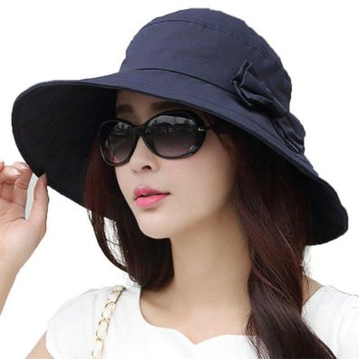 Comhats Damen Sonnenhut mit breiter Krempe, UPF 50 UV-Schutz, faltbar, ideal