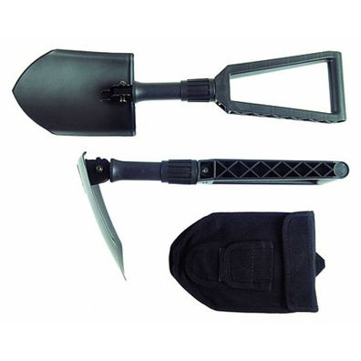 Fiskars 131320 Klappspaten D-Griff, Schwarz