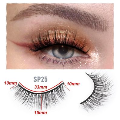 EMEDA 10 Styles Falsche Wimpern Set - Natürlicher Look, 10 Paar Handgefertigt