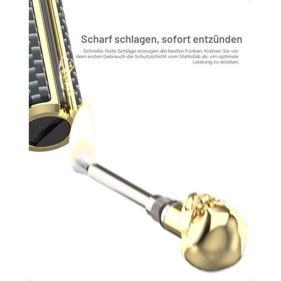 Giftorch Ewiges Streichholz Benzinfeuerzeug mit Schlüsselanhänger